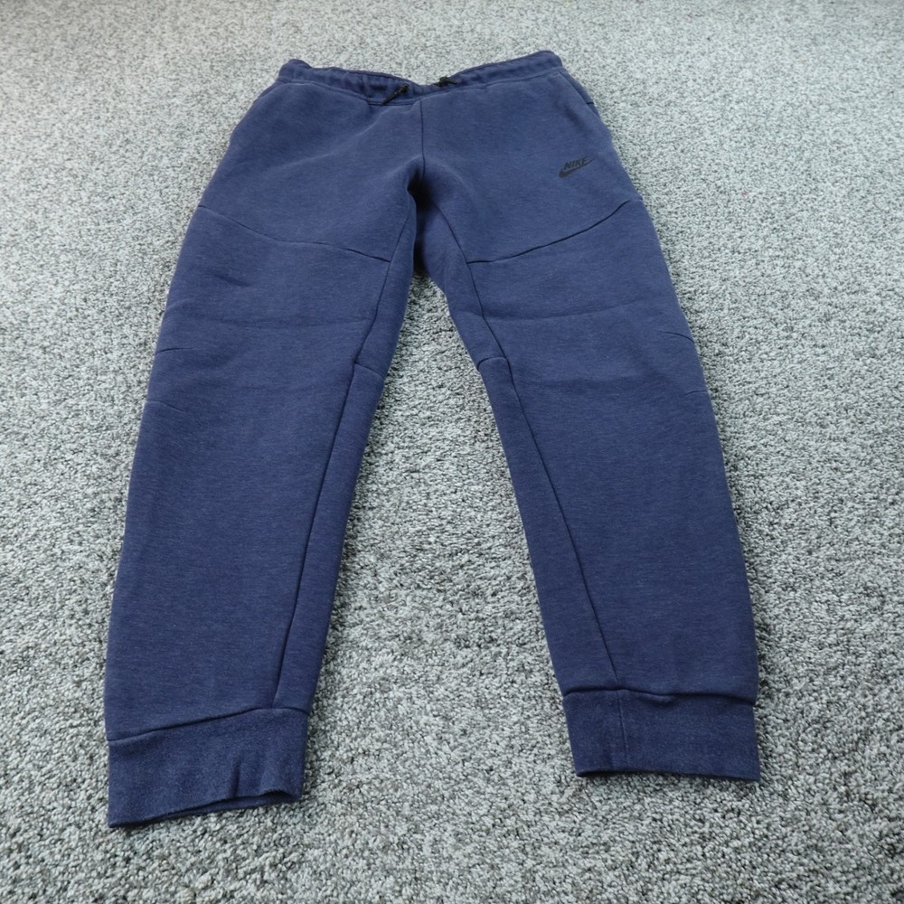 Nike Sweatpants Mens XL Blue Tech Fleece Jogger Drawstring Gym Pants Workout